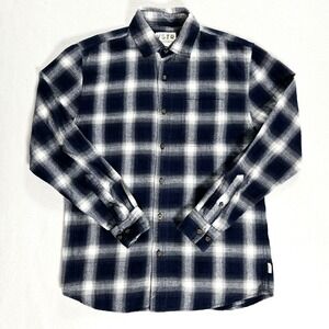 VSTR flannel shirt‎ plaid long sleeve button up size xs mens cotton premium